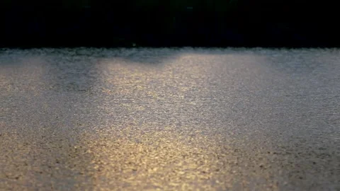 Blurred background with water surface during sunset. Stock Footage 264348035