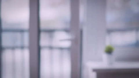 Blurred background, window and traffic outside the window, defocused background Stock Footage 314017465