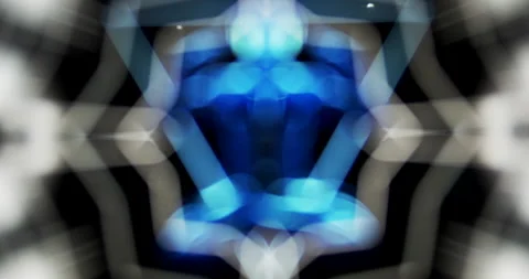 Blurred background.Abstract background with bokeh defocused lights. Mosaic view Stock Footage 149518836