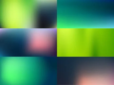 Blurred backgrounds set Stock Illustration