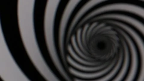 Blurred black and white psychedelic, retro style, psyche Stock Footage 236586425