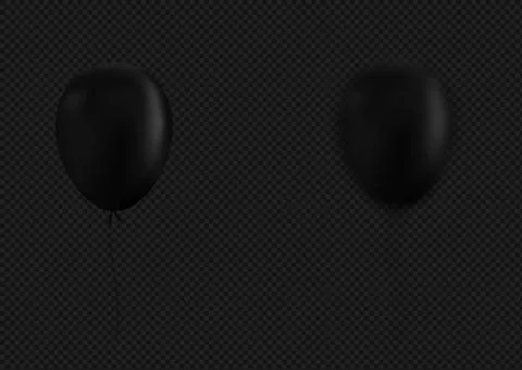 Blurred Black balloons Stock Illustration