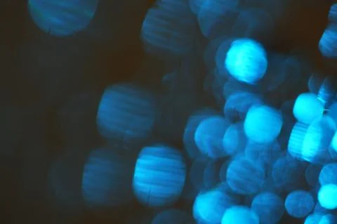 Blurred blue glitter lights Stock Photos