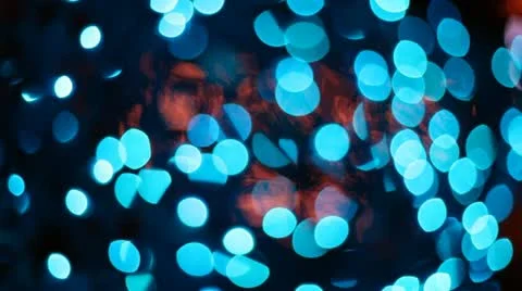 Blurred blue lights background Vidéo 18740317
