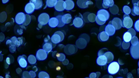 Blurred blue particles bokeh background Stock Footage 69780690
