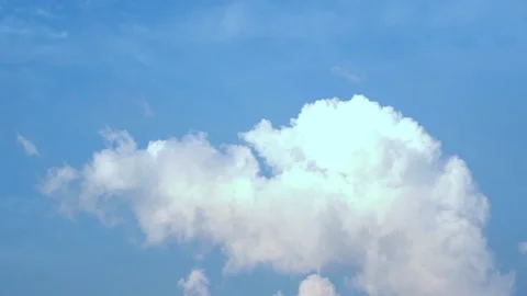 Blurred Blue Sky and Cloud moving Stock Footage 159147843
