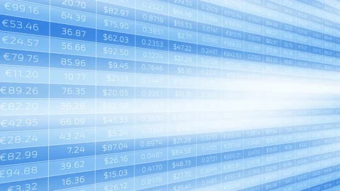 Blurred blue white lines pattern and business data chart Vídeos de archivo 228734823