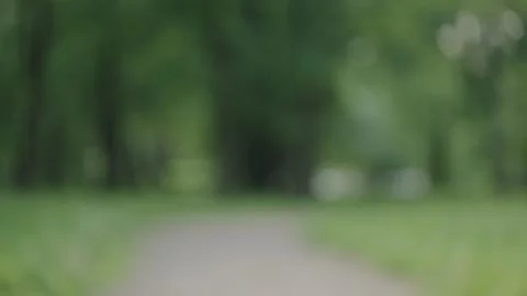 Blurred bokeh background of summer time in a park 스톡 사진