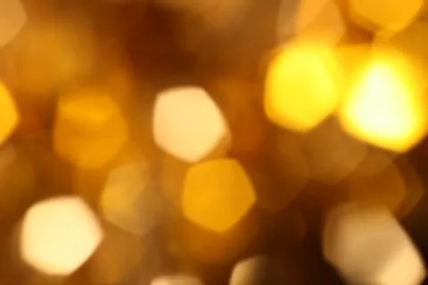 Blurred bokeh background, yellow, black, orange light effect, close-up Stock Photos