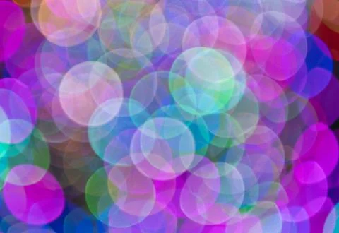 Blurred bokeh bright background. Defocused colorful abstraction. Blur bokeh Ilustração Stock