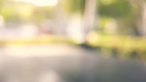 Blurred Bokeh Car on the Road. Stock Footage 134011886