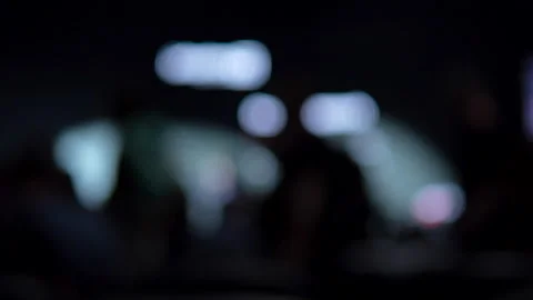 Blurred Bokeh Crowd At Tech Conference Startup Event Stock Footage 338010313