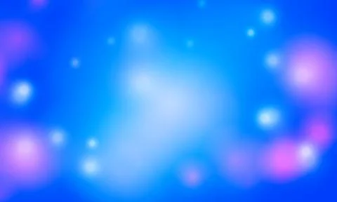 Blurred bokeh light on blue background. Abstract glitter defocused. Stock Illustration