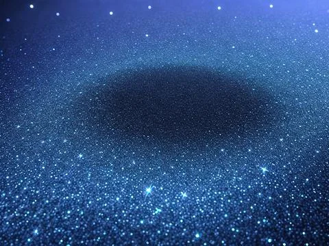 Blurred bokeh light on dark blue background. Stock Illustration