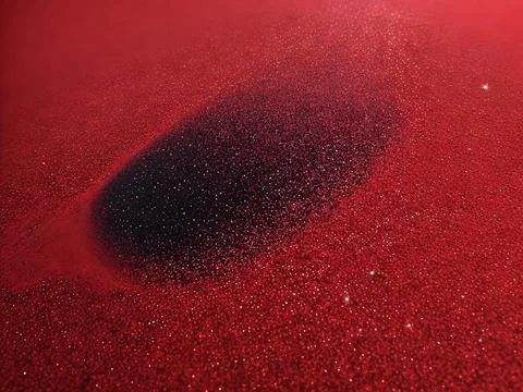 Blurred bokeh light on dark red  background. Stock Illustration