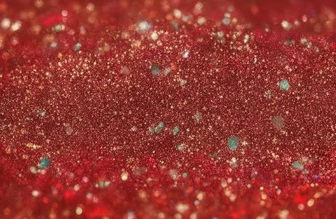 Blurred bokeh light on dark red  background. Stock Illustration