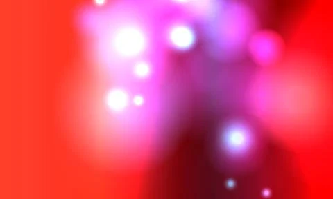 Blurred bokeh light on dark red background. Abstract glitter defocused. colorful Stock Illustration