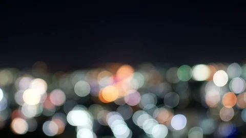 Blurred bokeh light defocused background and textured for holiday party and c Stock Footage 94300392