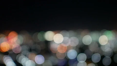 Blurred bokeh light defocused background and textured for holiday party and c Stock Footage 94304294