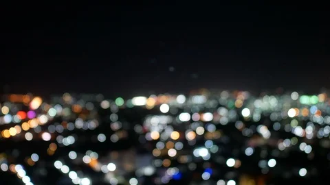 Blurred bokeh light defocused background and textured for holiday party and c Stock Footage 94305041