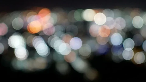 Blurred bokeh light defocused background and textured for holiday party and c Stock Footage 94311679