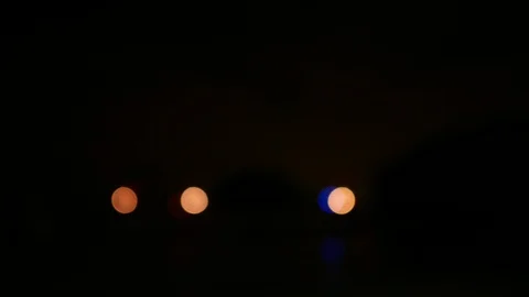 Blurred bokeh light defocused background and textured , Flashing lights in th Stock-Footage 99006033