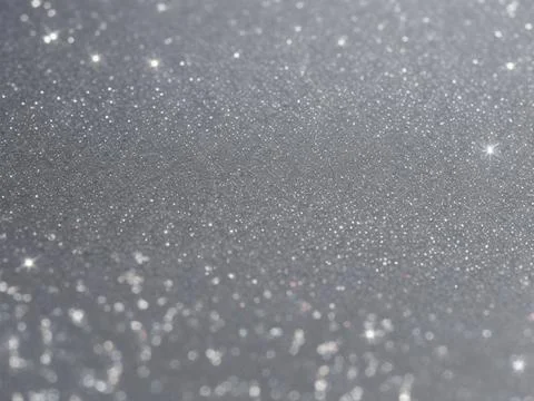 Blurred bokeh light on gray silver background. Stock Illustration