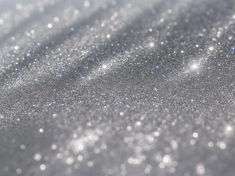 Blurred bokeh light on gray silver background Stock Illustration
