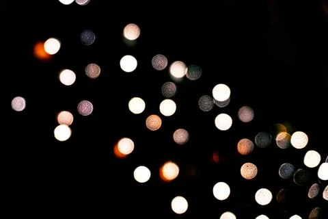 Blurred bokeh lights background. Stock Photos