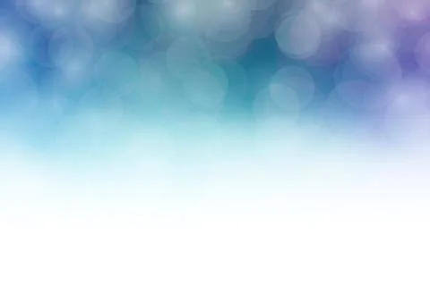Blurred bokeh soft blue gradient white for background and copy space, bokeh Stock Illustration