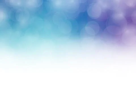 Blurred bokeh soft blue gradient white for background and copy space, bokeh Ilustración de archivo