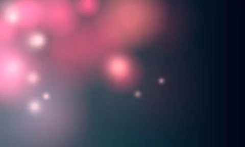 Blurred bokeh soft light on dark background. Abstract glitter defocused. Illustrazione stock