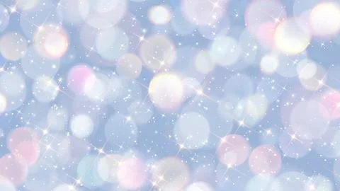 Blurred bokeh soft lights background. Delicate pastel pink and blue colors Stock Illustration