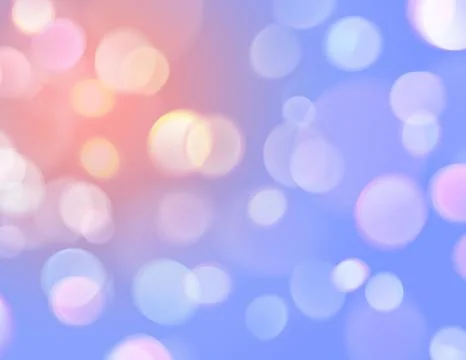 Blurred bokeh soft lights background in delicate colors. Romantic backdrop Stock Illustration