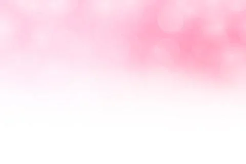 Blurred bokeh soft pink gradient white for background and copy space, bokeh Illustrazione stock