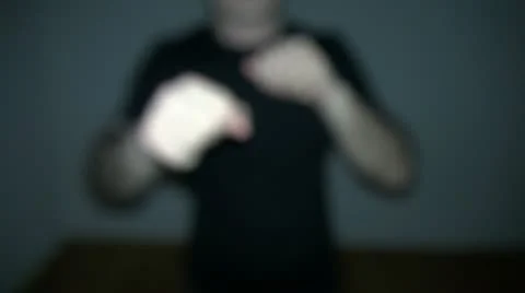 Blurred boxer Stock Footage 19642435