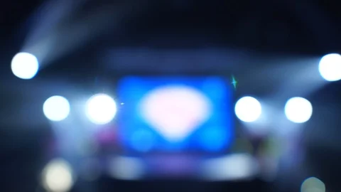 Blurred Bright Blue Stage Lights for Party 動画素材 121377076