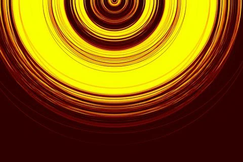 Blurred bright yellow circular pattern on a brown background 스톡 일러스트