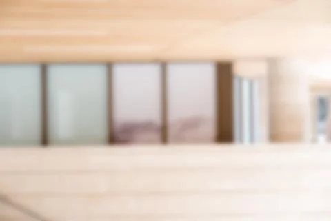 Blurred building background with mirror windows Stock Photos