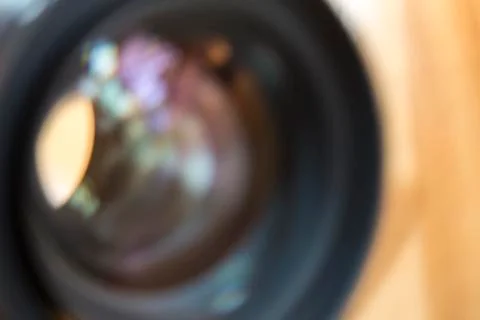 Blurred Camera Lens Background Stock Photos