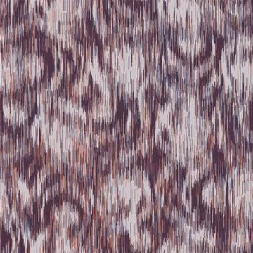 Blurred camouflage effect ikat vector texture. Modern animal skin mottled Illustrazione stock