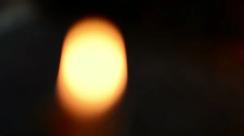 Blurred candle flame Stock Footage 43382701