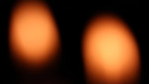 Blurred candle flames blinking in the wind Stock Footage 127565952