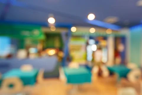 Blurred canteen Stock Photos