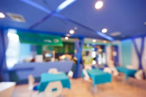 Blurred canteen Stock Photos