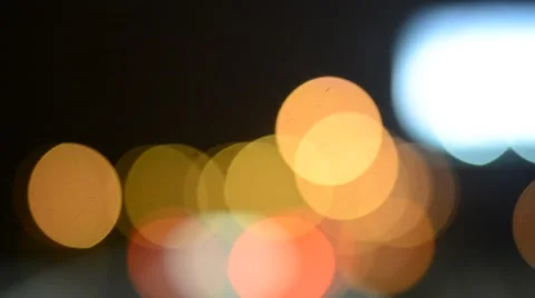 Blurred car lights. Stock Footage 58570306