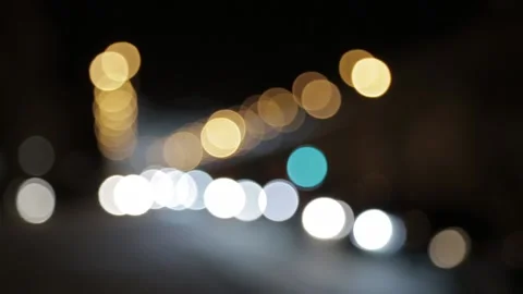 Blurred-car-lights-at-night 動画素材 137838799