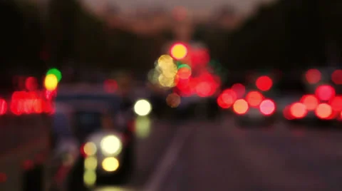 Blurred Car Lights in Paris 스톡 동영상 36151040