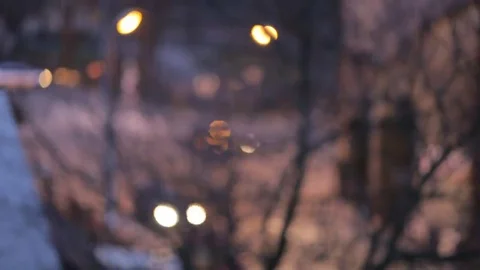 Blurred car lights on the road. Video stock 69261757