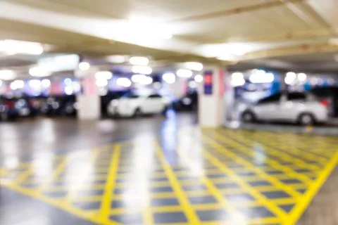 Blurred car park Stock Photos